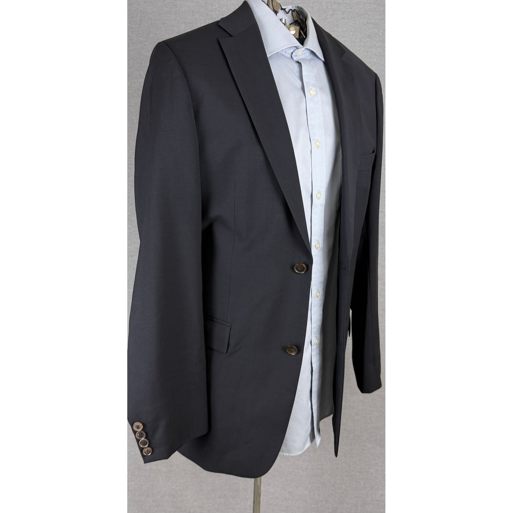 Hugo Boss Pasini Movie1 Mens 40L Blazer Navy Virgin Wool 2 Button Sport Coat